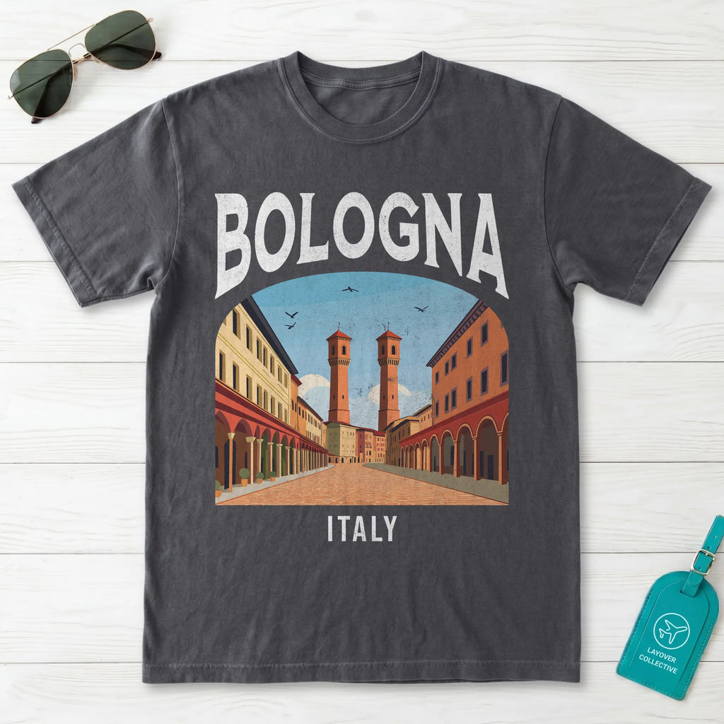Bologna Italy Vintage Travel Poster T-Shirt