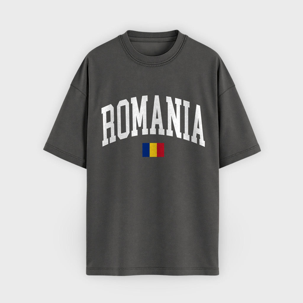 Romania Collegiate Flag T-Shirt