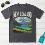 New Zealand Vintage Travel Poster T-Shirt