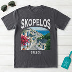 Skopelos Greece Vintage Travel Poster T-Shirt