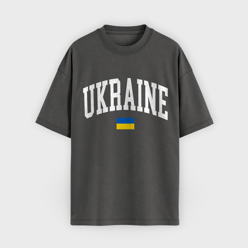 Ukraine Collegiate Flag T-Shirt