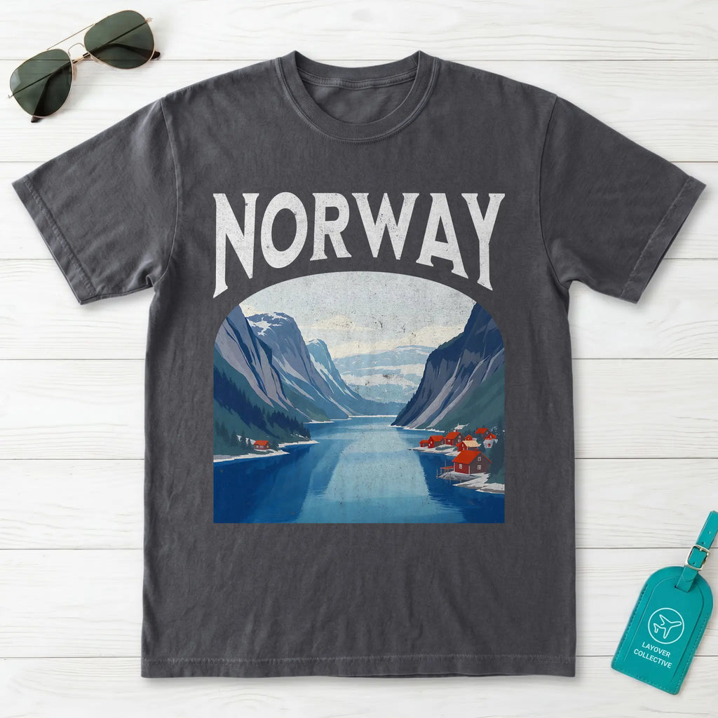 Norway Vintage Travel Poster T-Shirt
