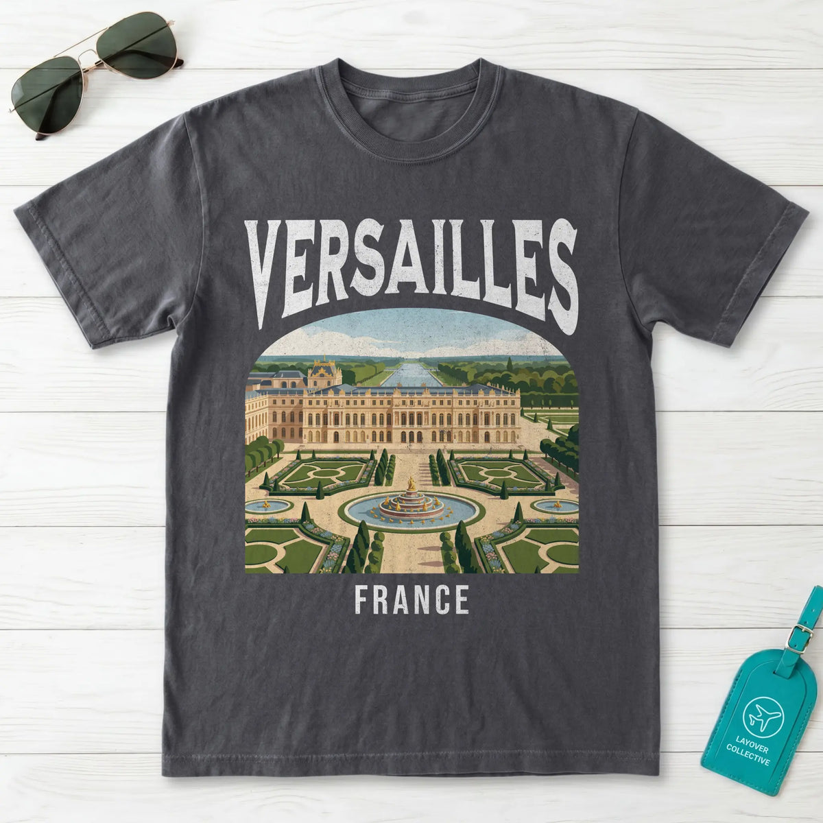 Versailles France Vintage Travel Poster T-Shirt