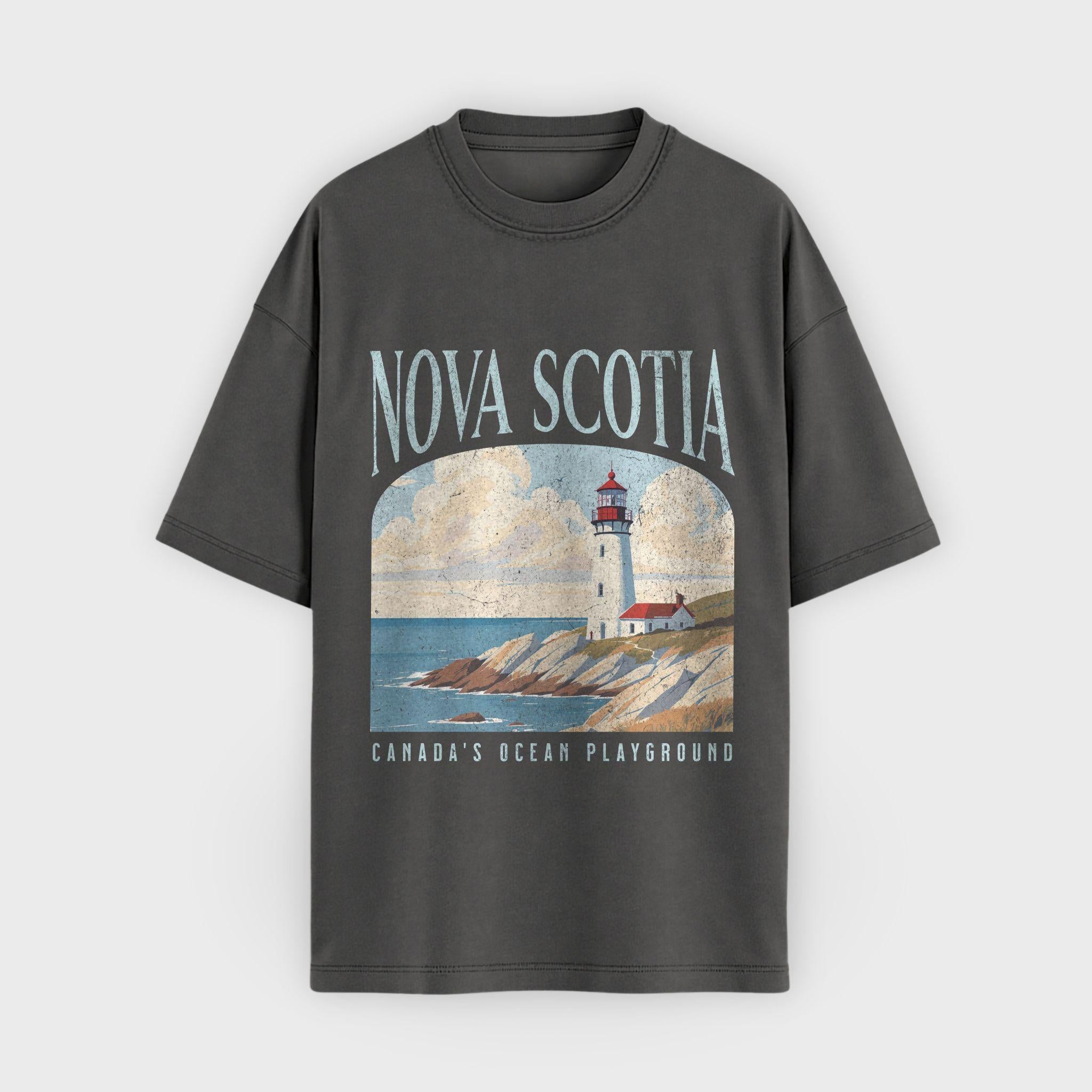 Nova Scotia Lighthouse Graphic T-Shirt