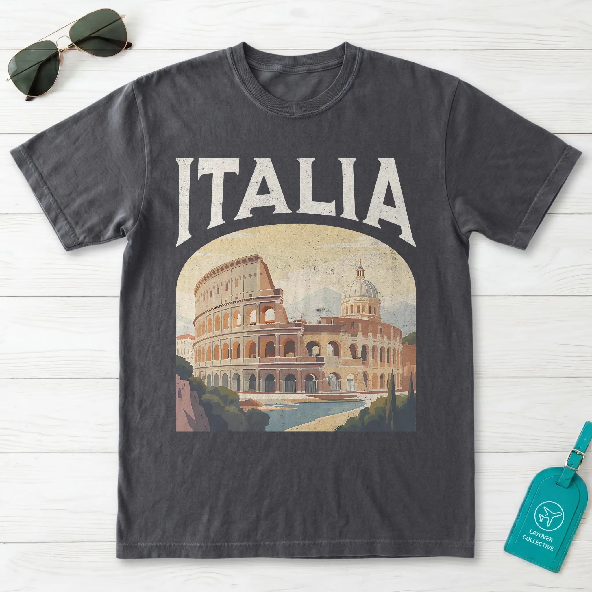 Italia Vintage Travel Poster T-Shirt