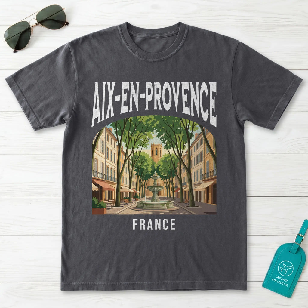 Aix En Provence France Vintage Travel Poster T-Shirt