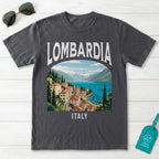 Lombardia Italy Vintage Travel Poster T-Shirt