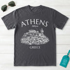Athens Greece Acropolis Line Art Graphic T-Shirt