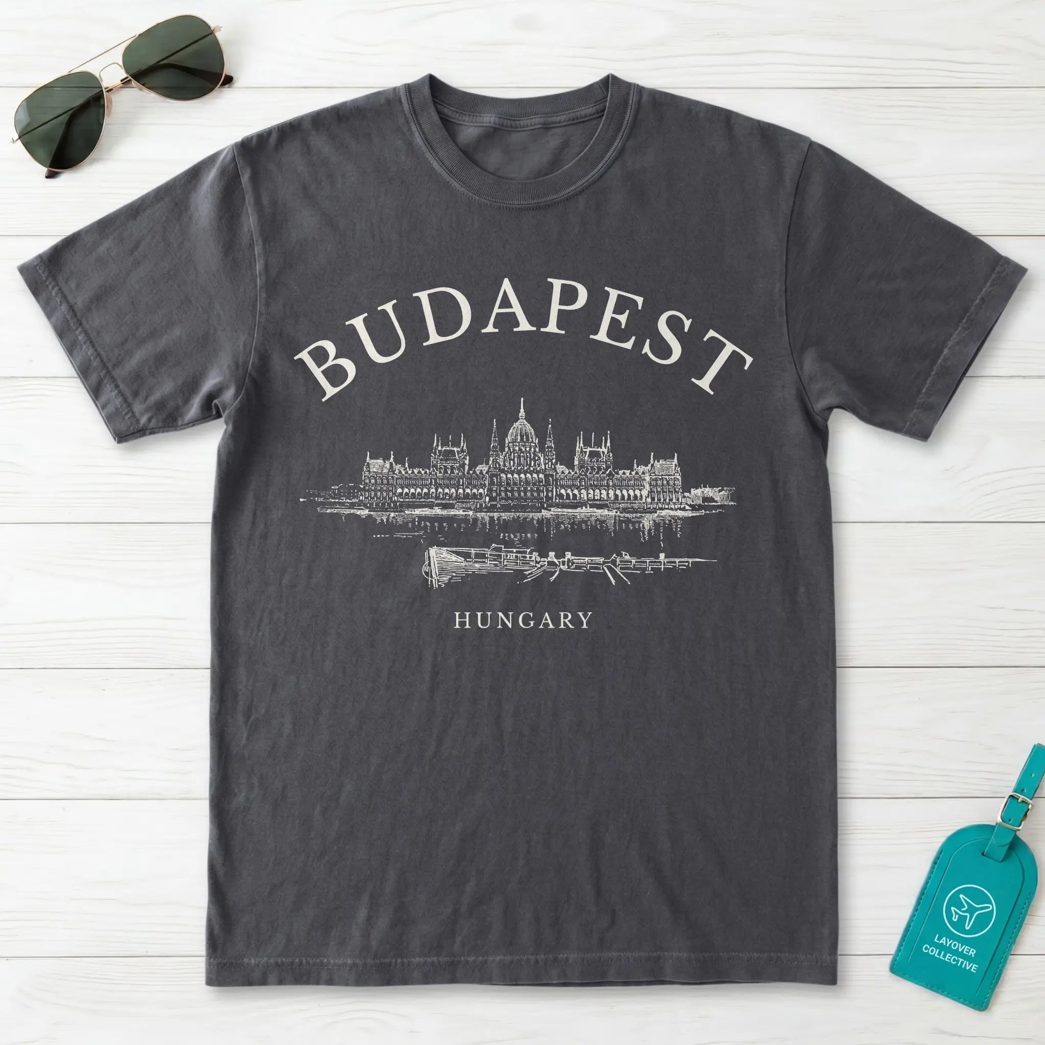 Budapest Vintage Sketch T-Shirt