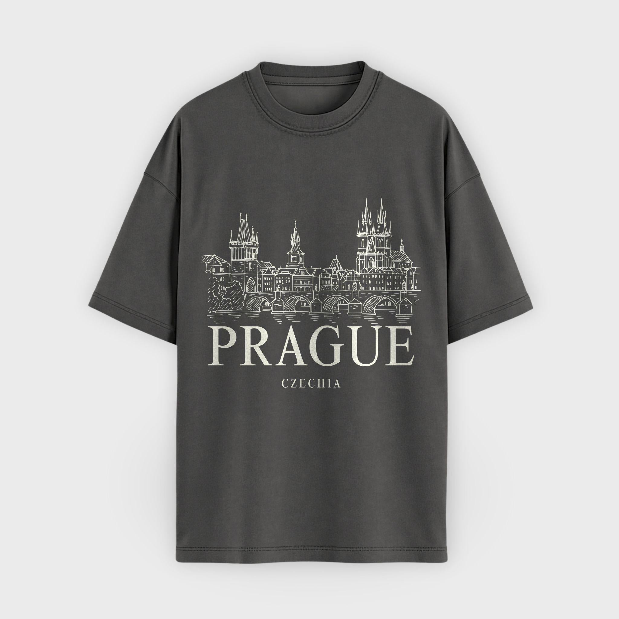 Prague Vintage Sketch T-Shirt