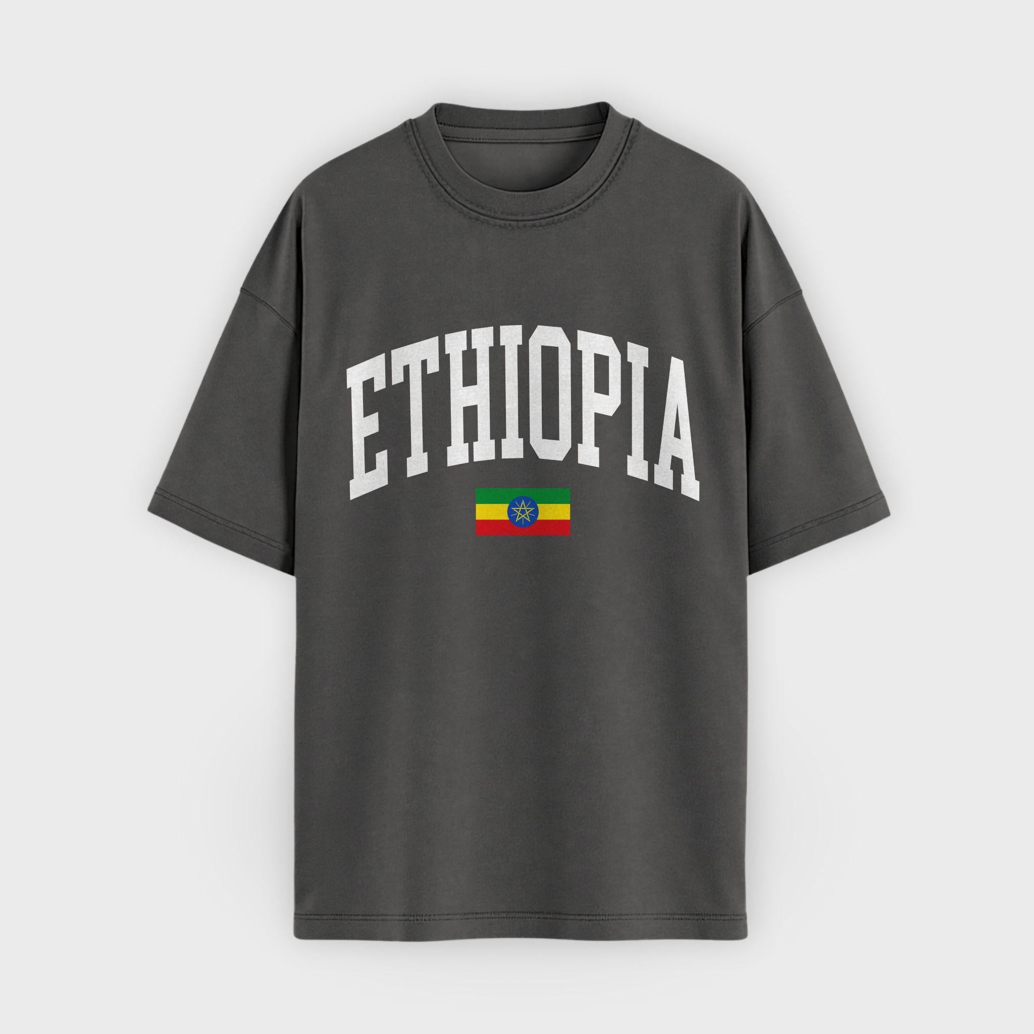 Ethiopia Collegiate Flag T-Shirt
