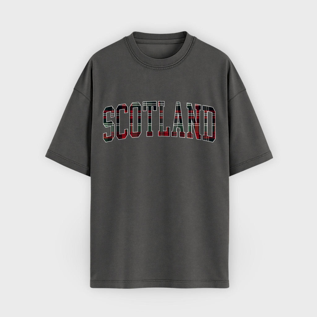 Scotland Tartan Letter T-Shirt