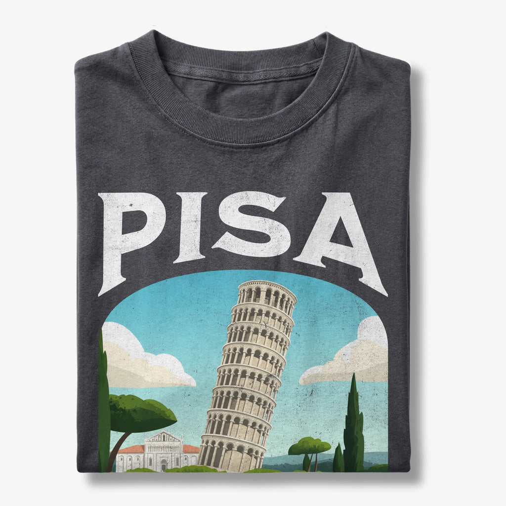 Pisa Italy Vintage Travel Poster T-Shirt