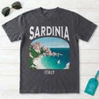 Sardinia Italy Vintage Travel Poster T-Shirt