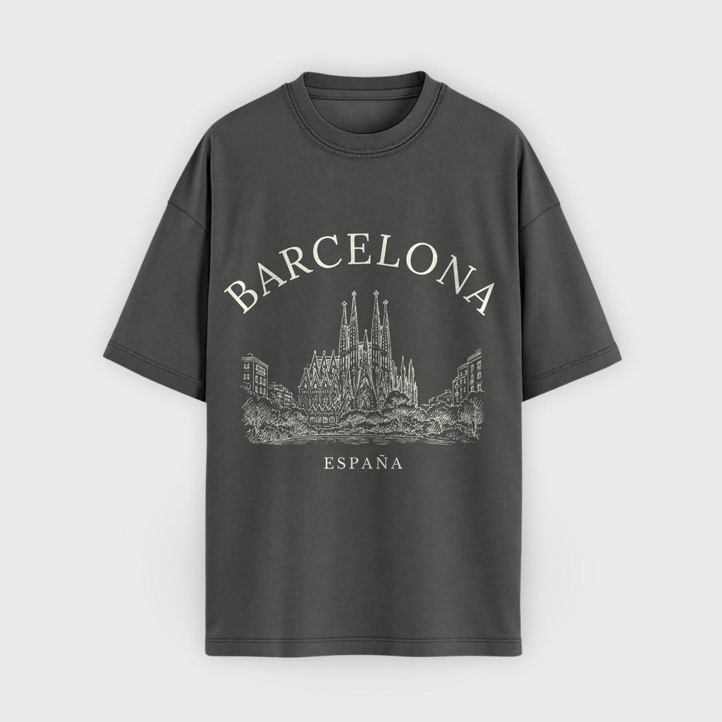 Barcelona Vintage Sketch T-Shirt
