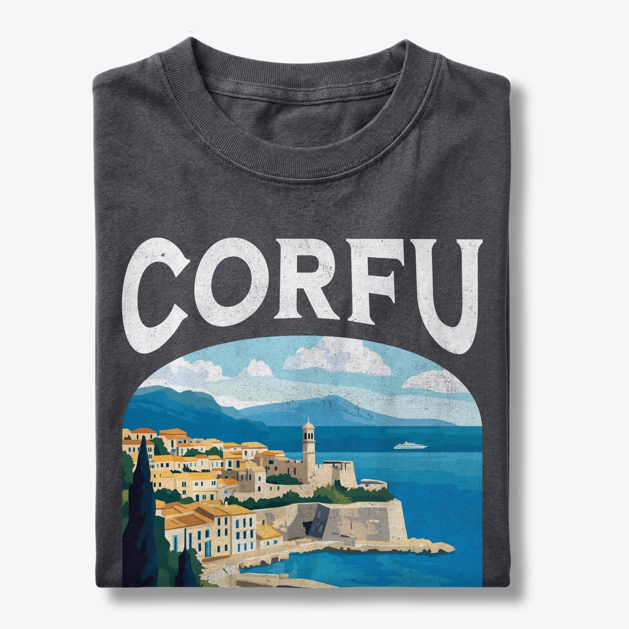 Corfu Greece Vintage Travel Poster T-Shirt