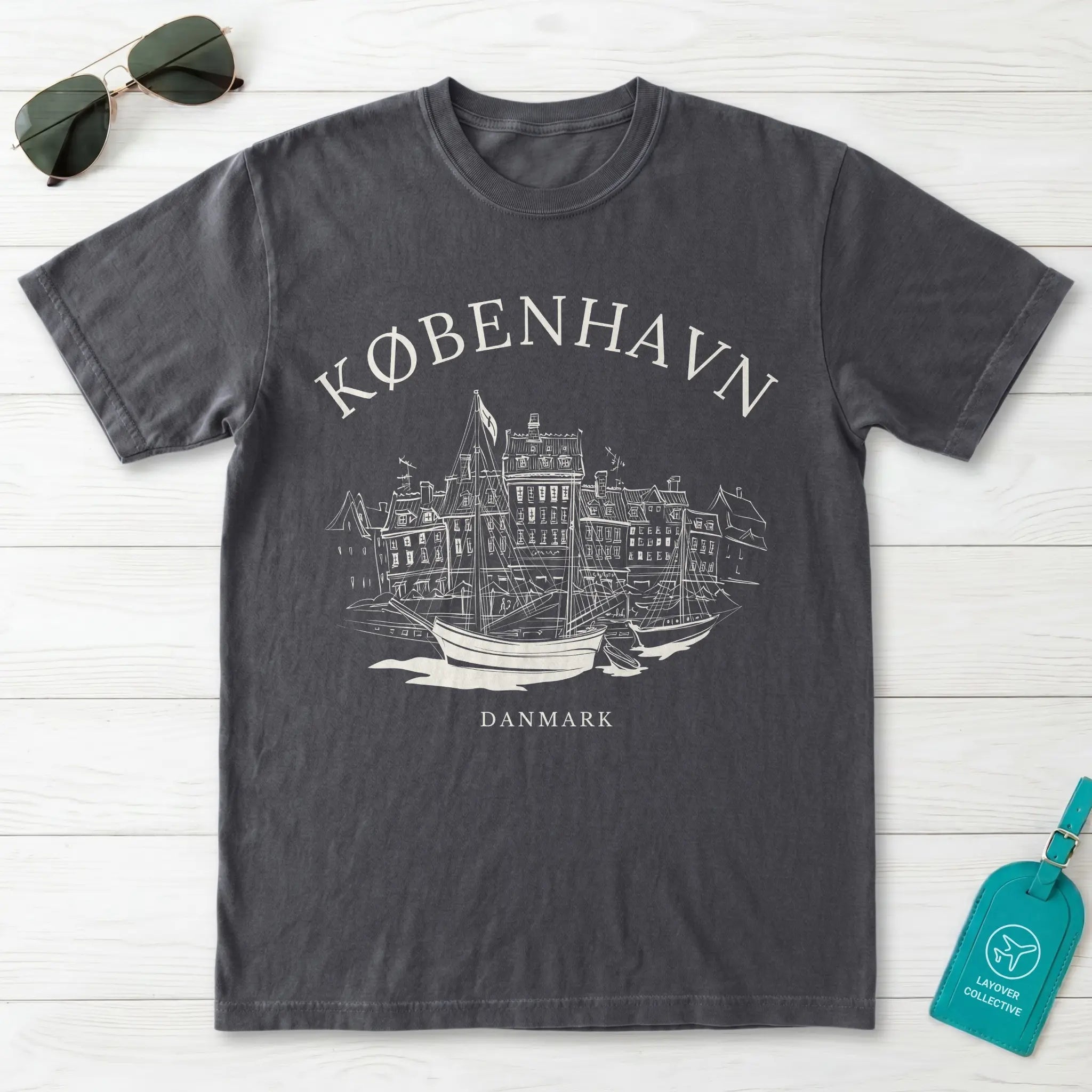 Copenhagen Vintage Sketch T-Shirt