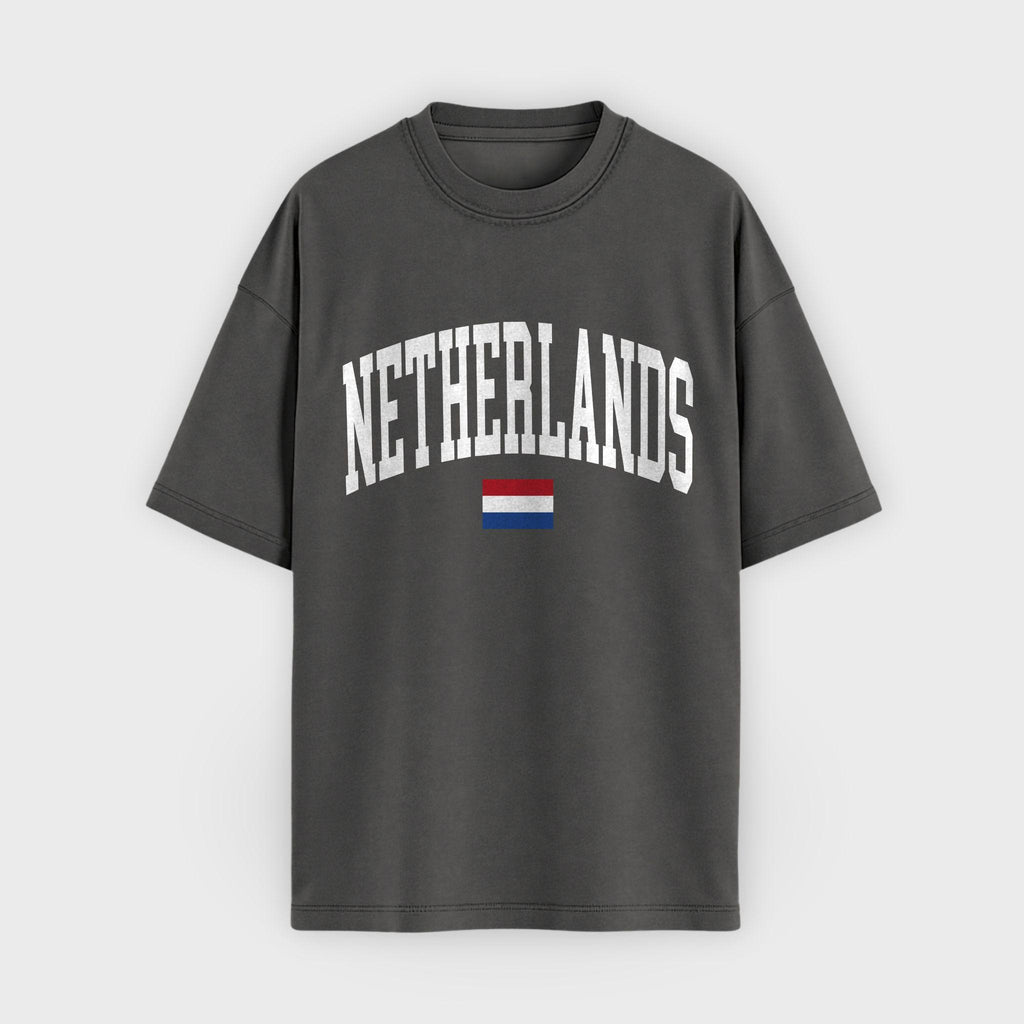 Netherlands Collegiate Flag T-Shirt