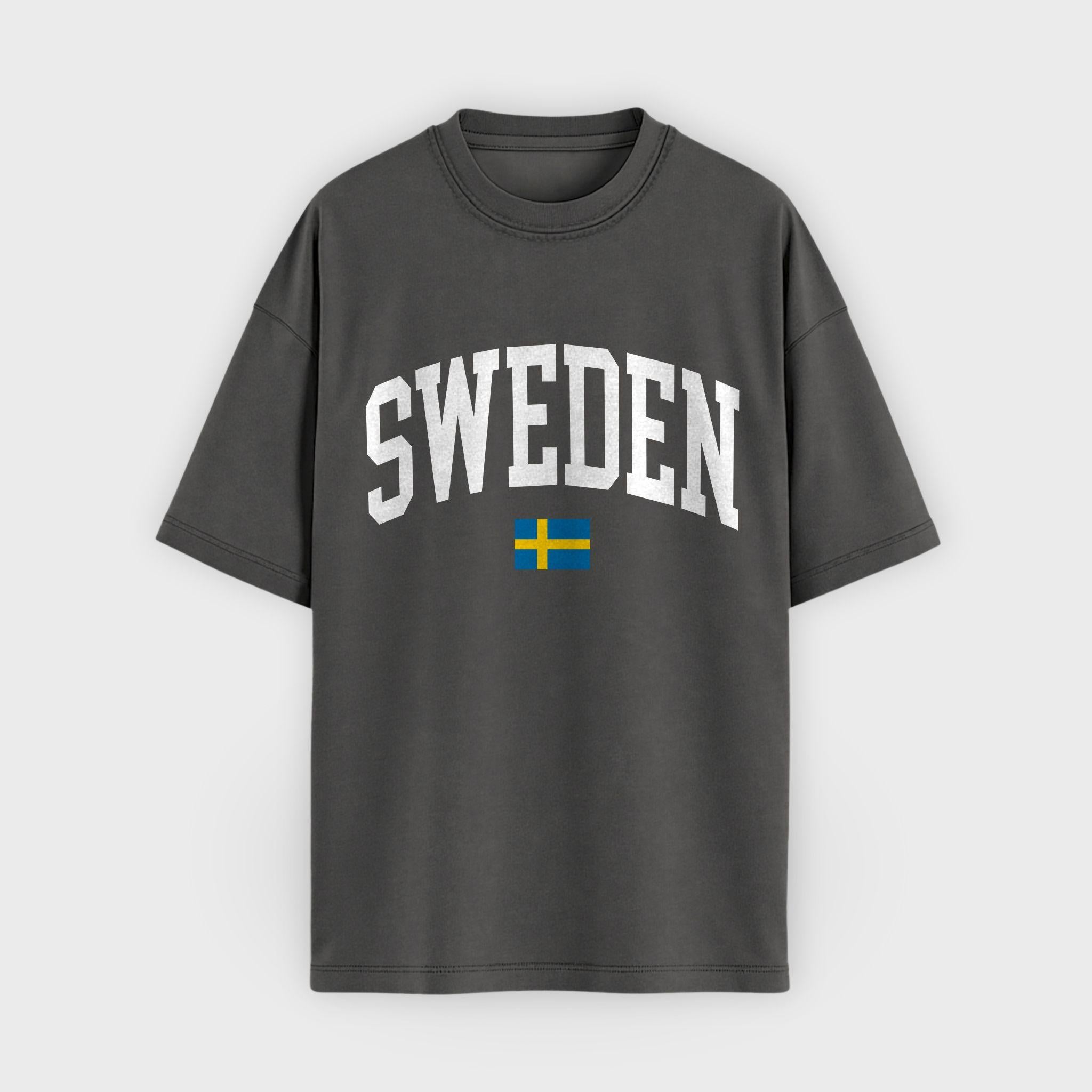 Sweden Collegiate Flag T-Shirt