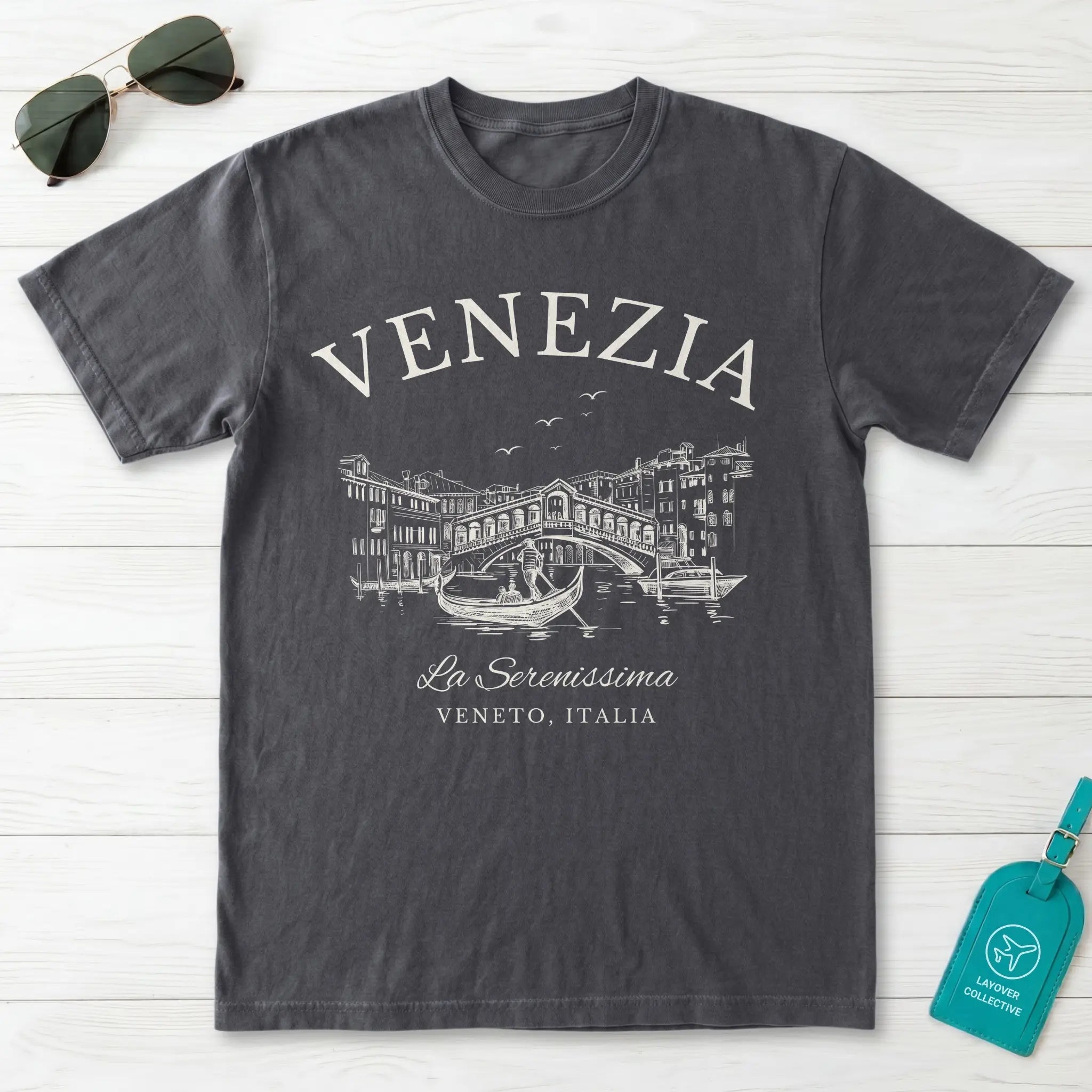 Venice Vintage Sketch T-Shirt