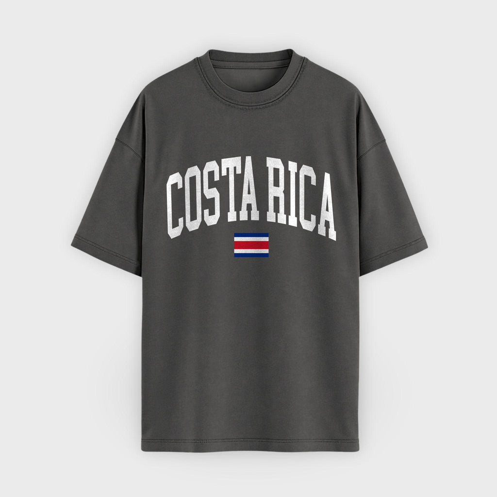 Costa Rica Collegiate Flag T-Shirt