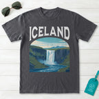 Iceland Vintage Travel Poster T-Shirt