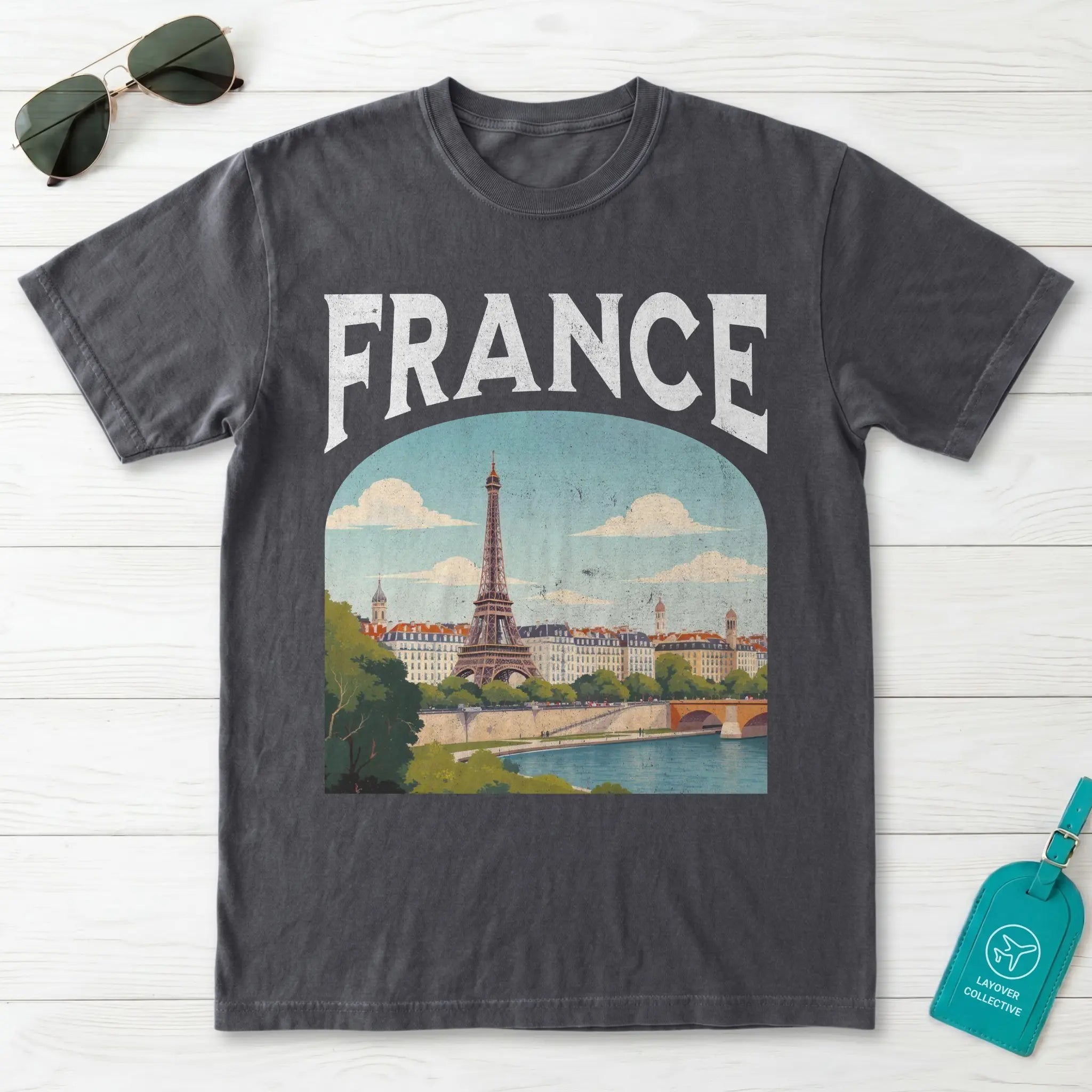 France Vintage Travel Poster T-Shirt
