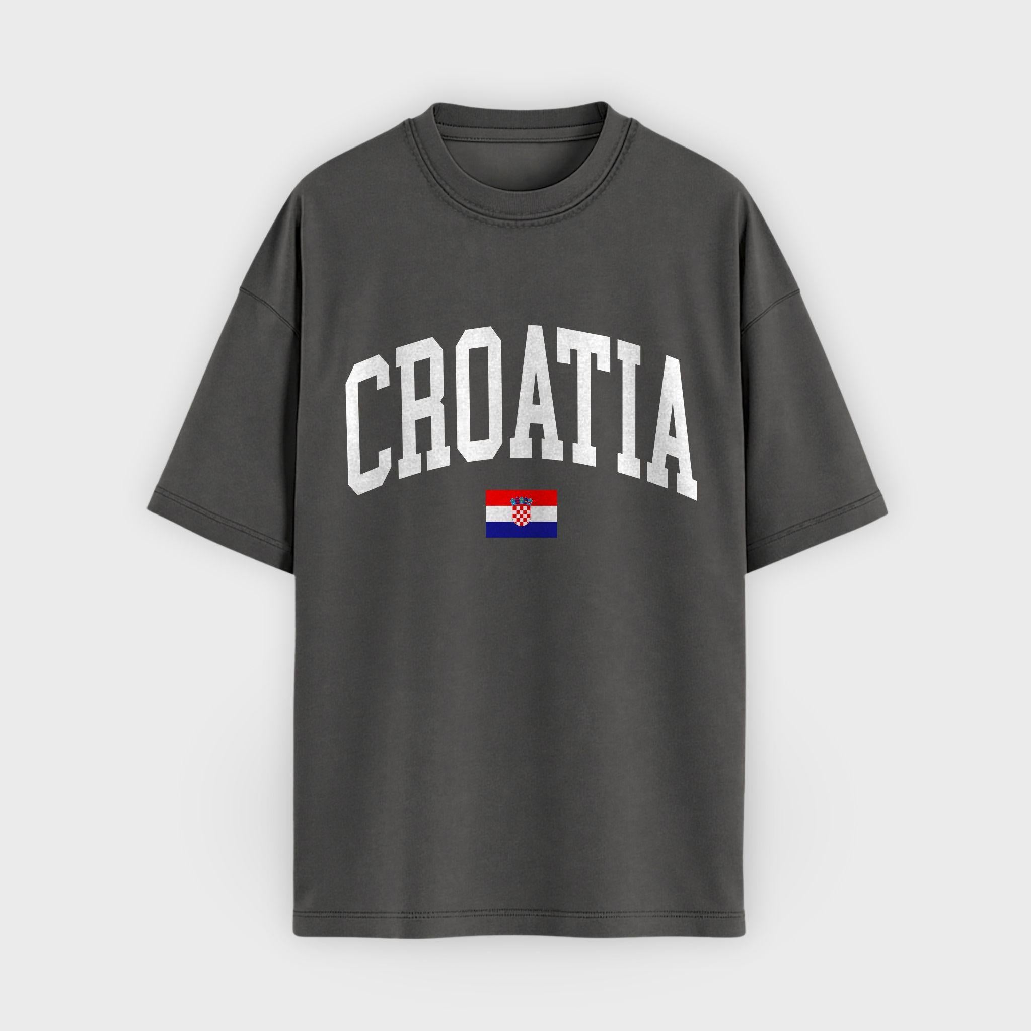 Croatia Collegiate Flag T-Shirt