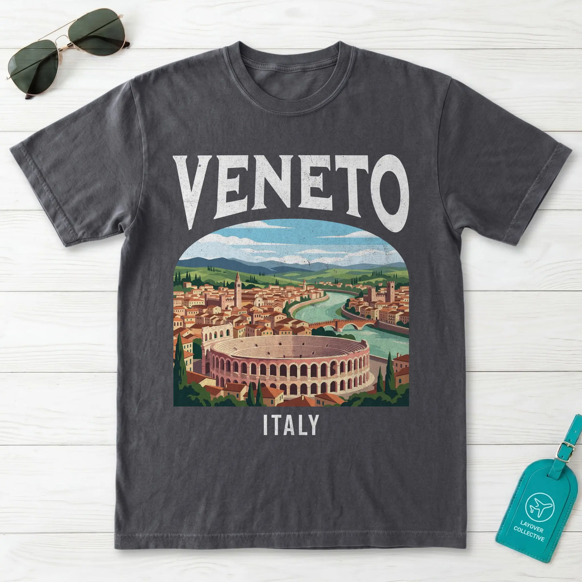 Veneto Italy Vintage Travel Poster T-Shirt