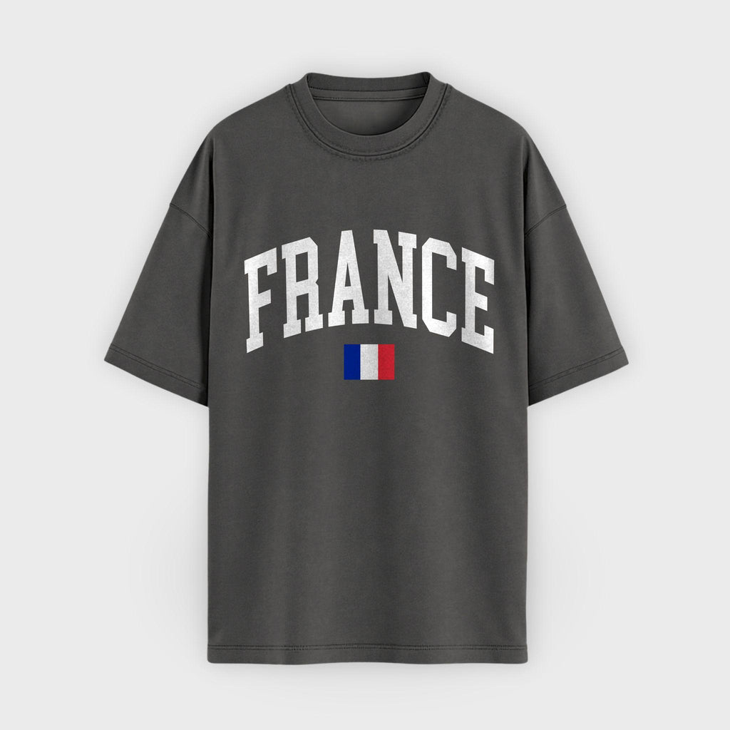 France Collegiate Flag T-Shirt