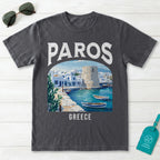 Paros Greece Vintage Travel Poster T-Shirt