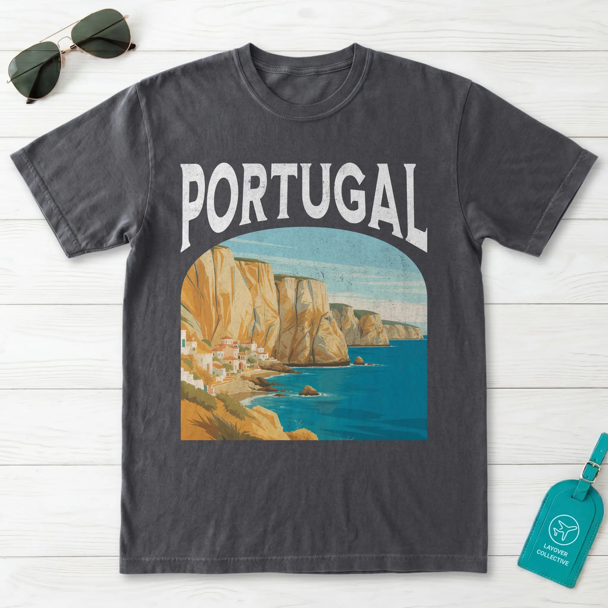 Portugal Vintage Travel Poster T-Shirt