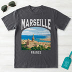 Marseille France Vintage Travel Poster T-Shirt