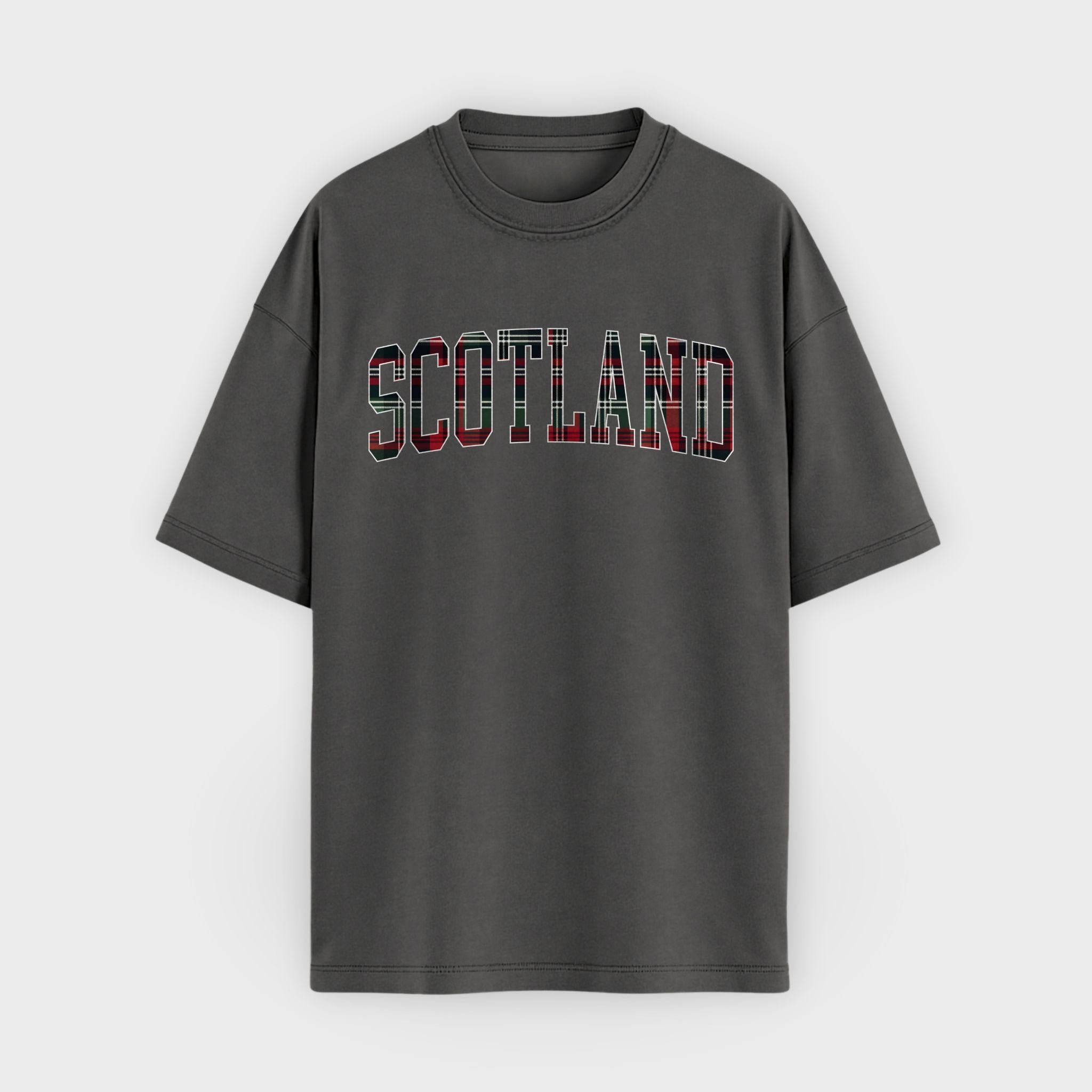 Scotland Tartan Letter T-Shirt