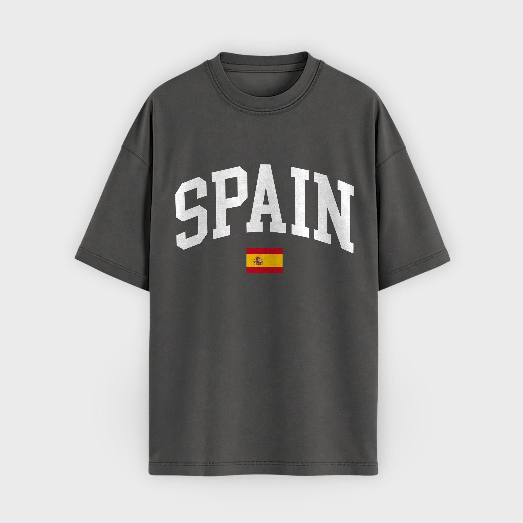 Spain Collegiate Flag T-Shirt