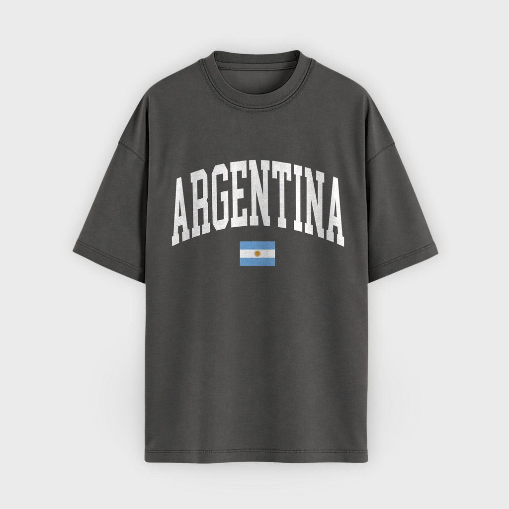Argentina Collegiate Flag T-Shirt