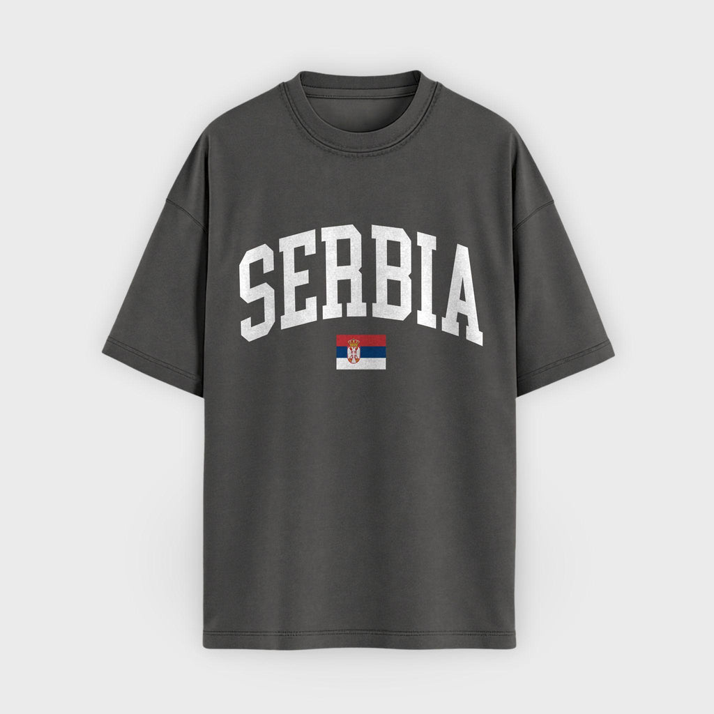 Serbia Collegiate Flag T-Shirt