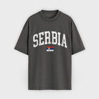 Serbia Collegiate Flag T-Shirt
