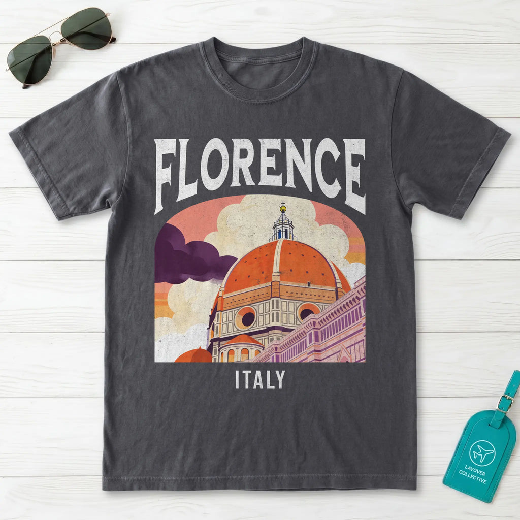 Florence Italy Vintage Travel Poster T-Shirt