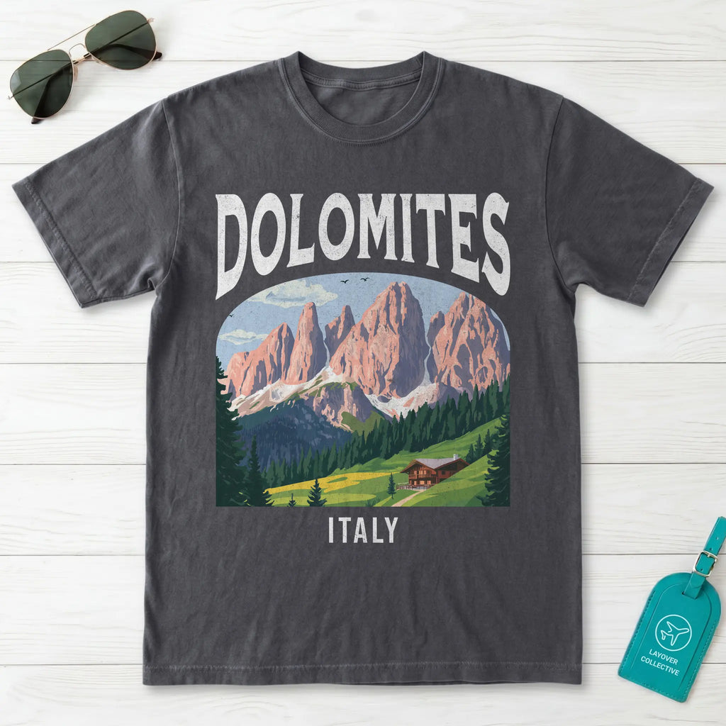 The Dolomites Italy Vintage Travel Poster T-Shirt