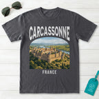 Carcassonne France Vintage Travel Poster T-Shirt