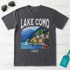 Lake Como Italy Vintage Travel Poster T-Shirt