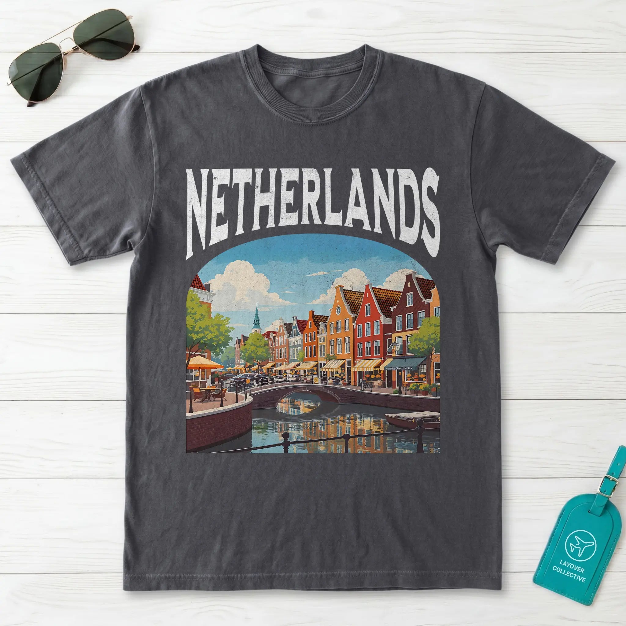 Netherlands Vintage Travel Poster T-Shirt