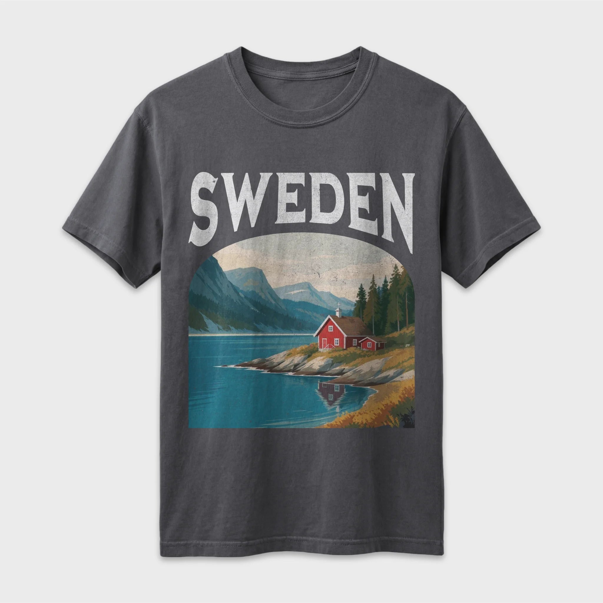 Sweden Vintage Travel Poster T-Shirt