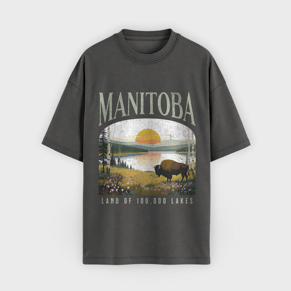 Manitoba Lakes & Bison T-Shirt