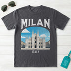 Milan Italy Vintage Travel Poster T-Shirt