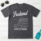 Ireland Cliffs of Moher Line Art T-Shirt