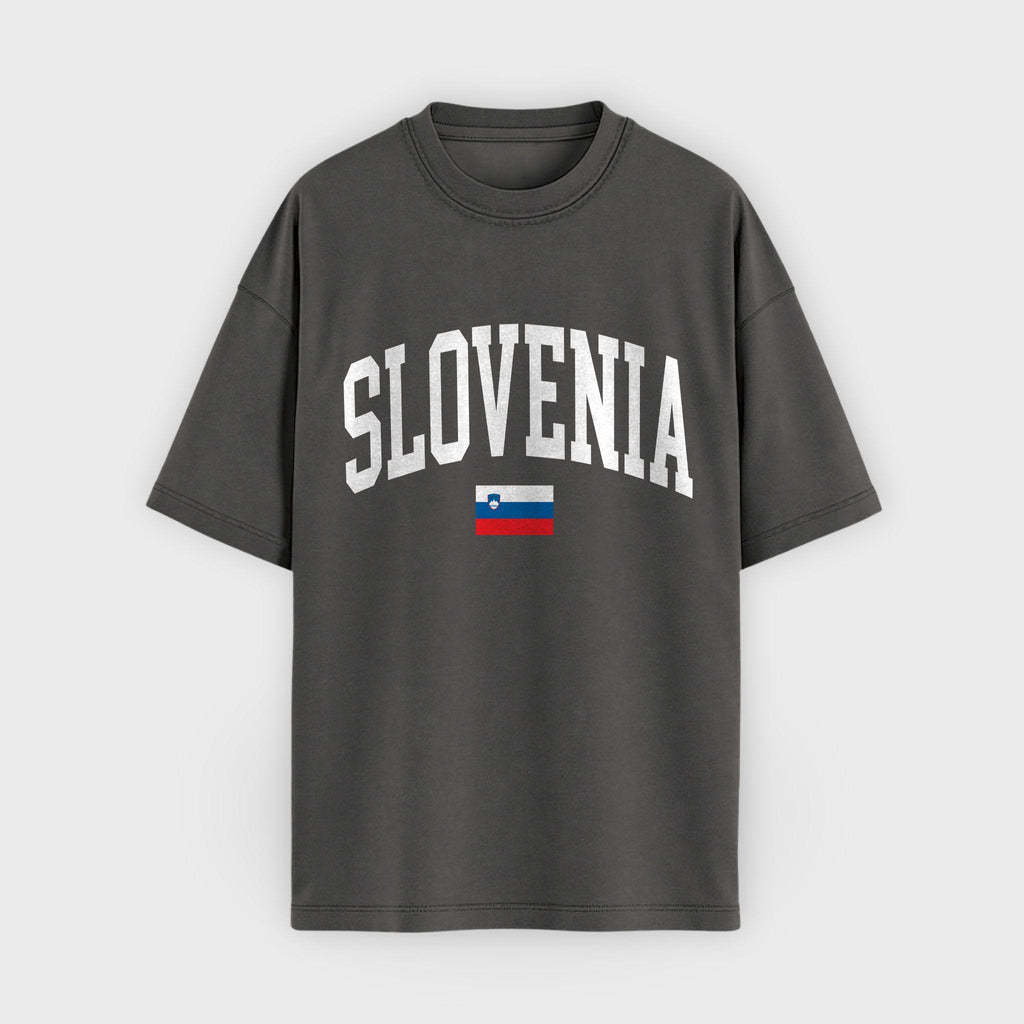 Slovenia Collegiate Flag T-Shirt
