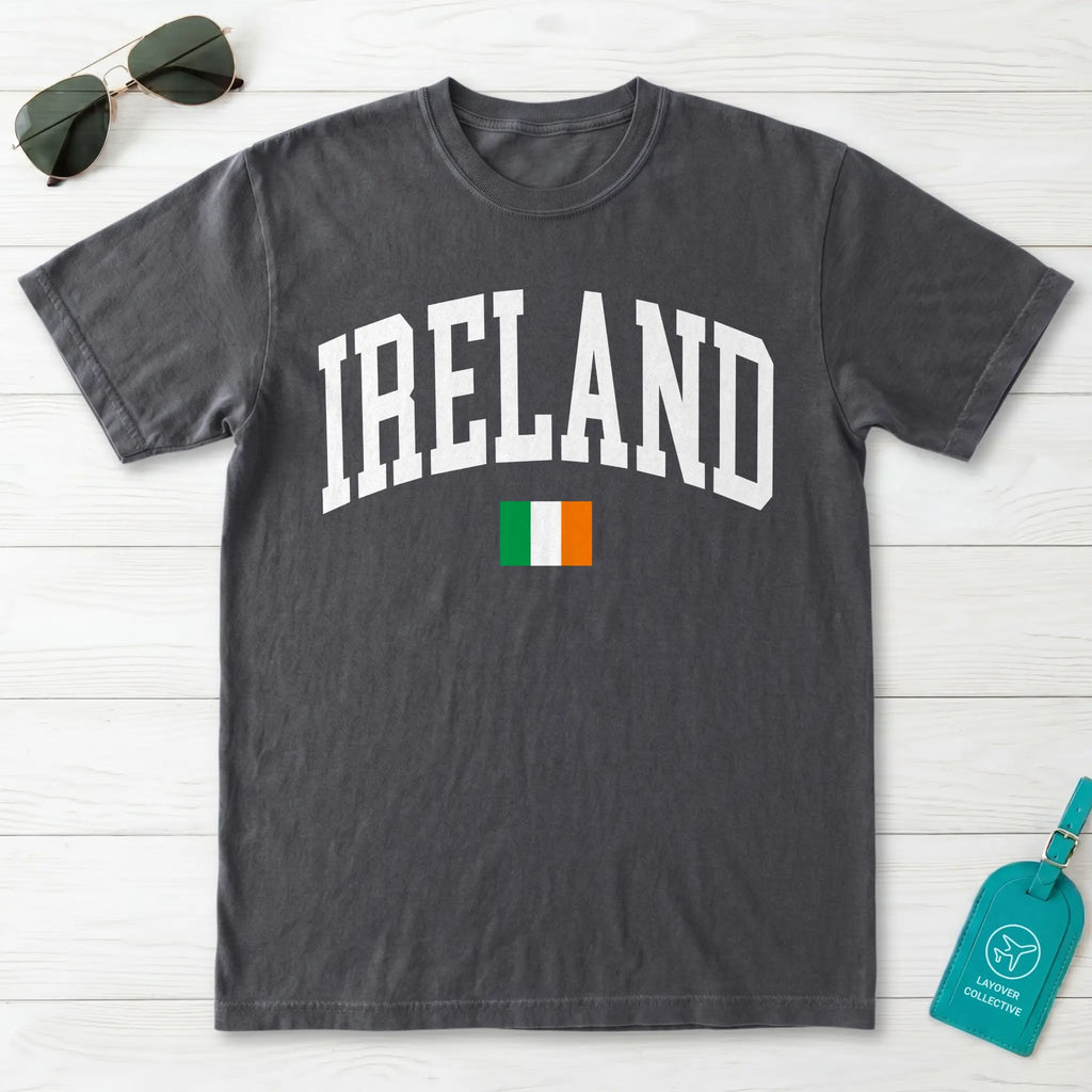 Ireland Collegiate Flag T-Shirt