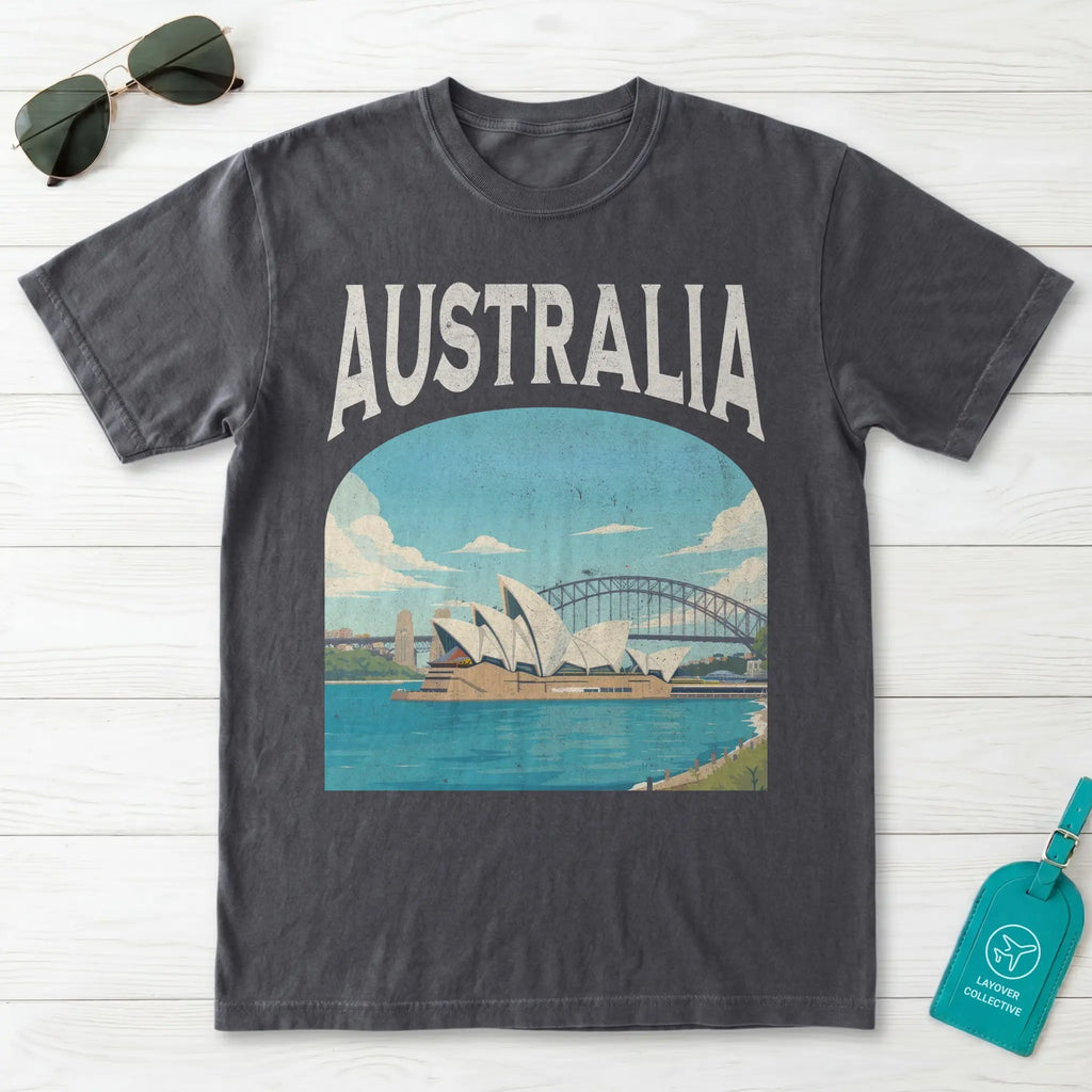 Australia Vintage Travel Poster T-Shirt